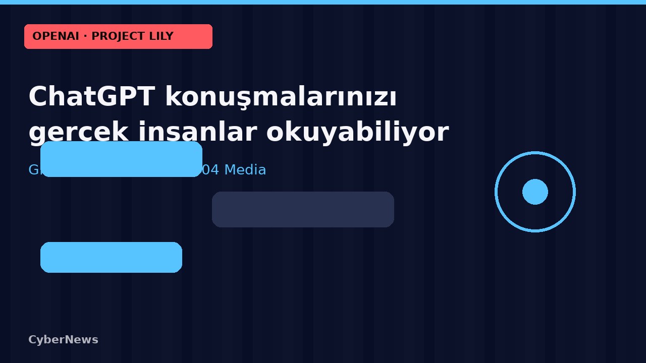 ChatGPT konuşmalarınızı gerçek insanlar okuyabiliyor: Project Lily