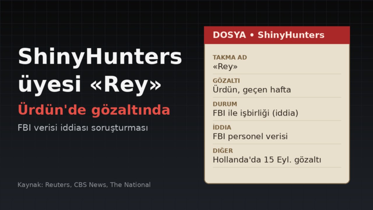 ShinyHunters üyesi «Rey» Ürdün'de gözaltında: FBI ile işbirliği iddiası
