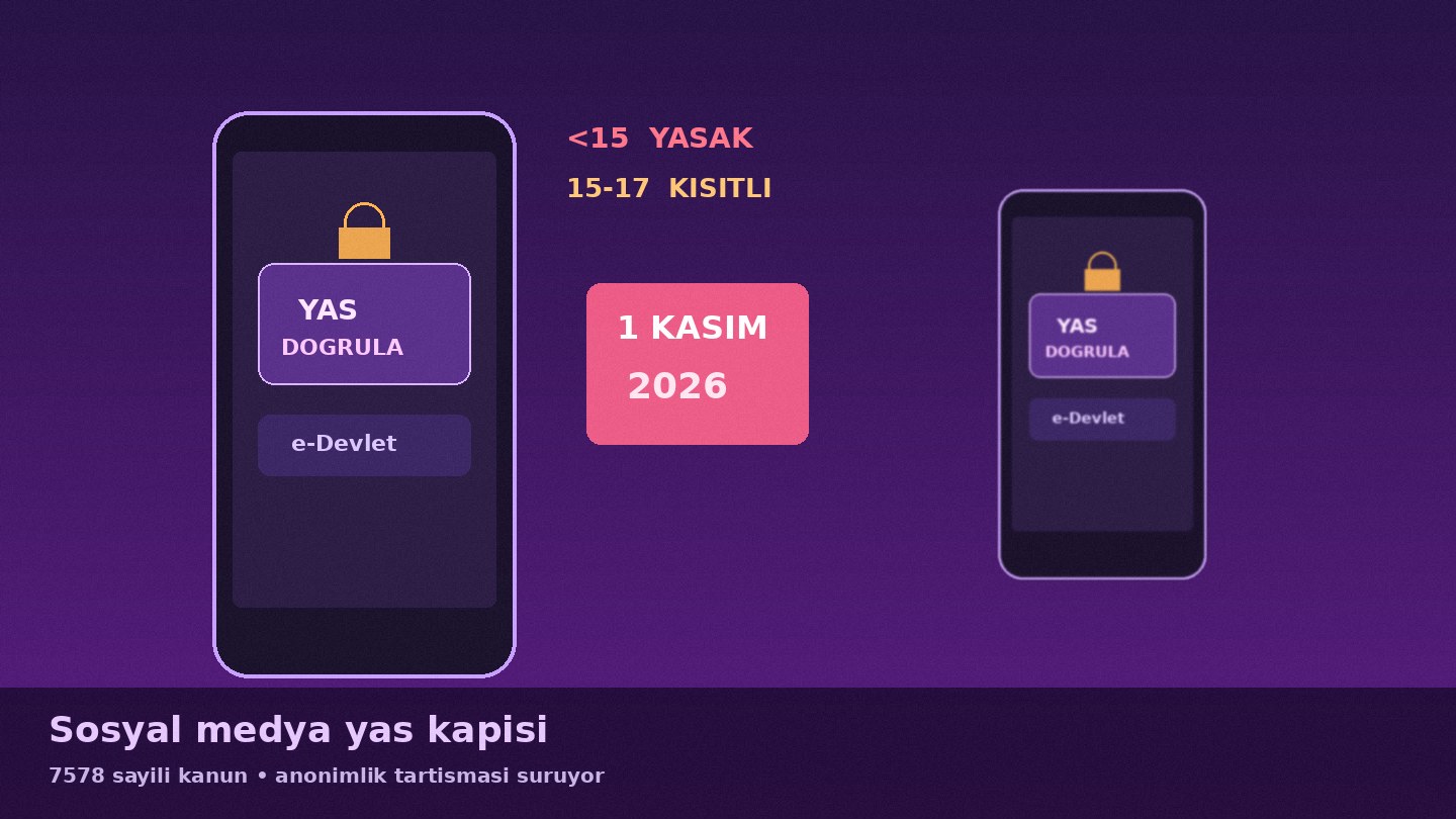 1 Kasım’da sosyal medya: 15 yaş altı yasak, yaş doğrulama anonimlik tartışması