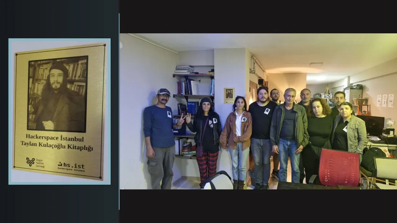 Hackerspace İstanbul Taylan Kulaçoğlu Kitaplığı açıldı